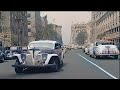 New York 1940s in Color!, Driving Downtown [60fps,Remastered] added sound!