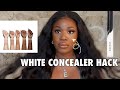 Morphe Cosmetics White Concealer On Dark Skin