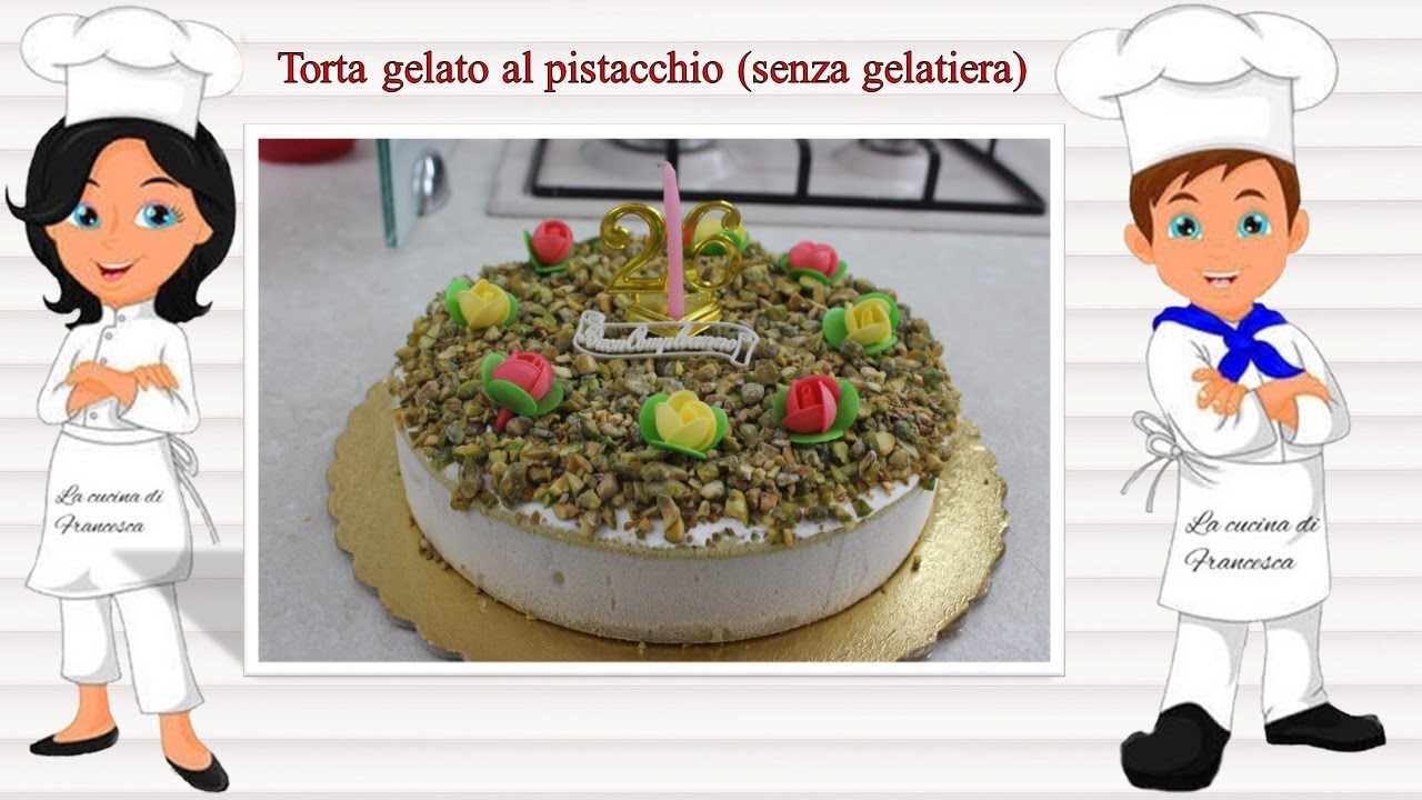 Torta gelato al pistacchio senza gelatiera