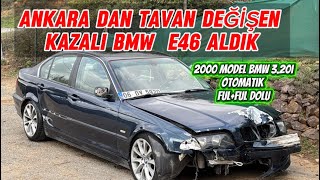 Ankara Dan Kazali Bmw E46 Aldik Tavan Tavani Deği̇şen Çikti
