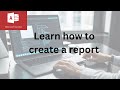 This video explains how to create a simple sales report in Microsoft Access