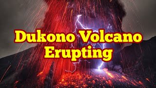 Dukono Volcano Erupting In Halmahera Island, Indonesia, Indo-Pacific Ring Of Fire