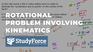 Rotational Problem Involving Kinematics | Consider a space station...