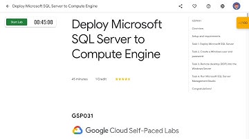 Deploy Microsoft SQL Server to Compute Engine GSP031
