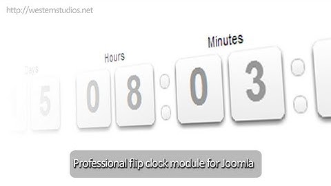 Joomla Flip Clock Countdown Module v2.0