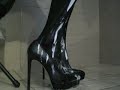 wet high heels
