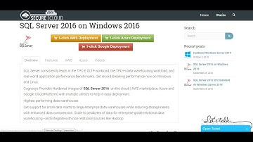 SQL Server 2016 SP2 Ent w/Vulnerability Assessment - Deploy on Azure , AWS and GCP