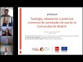 Webinar &quot;Tipología, adaptación y potencial comercial de variedades de uva de la Comunidad de Madrid&quot;