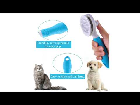 SKAFA | Cat Grooming Brush | Pet Hair Brush | Self Cleaning Slicker Brushes for for Dogs Cats