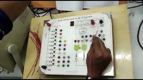 Decimal to Bcd encoder practicel#electronics