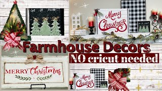 5 Dollar Tree Farmhouse Christmas DIY’s | Farmhouse Christmas Decor 2020 🎄