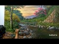 HOW TO PAINT A RIVER LANDSCAPE BY DANDAN SA / CARA MELUKIS - MENGGAMBAR PEMANDANGAN SUNGAI, TTR 58