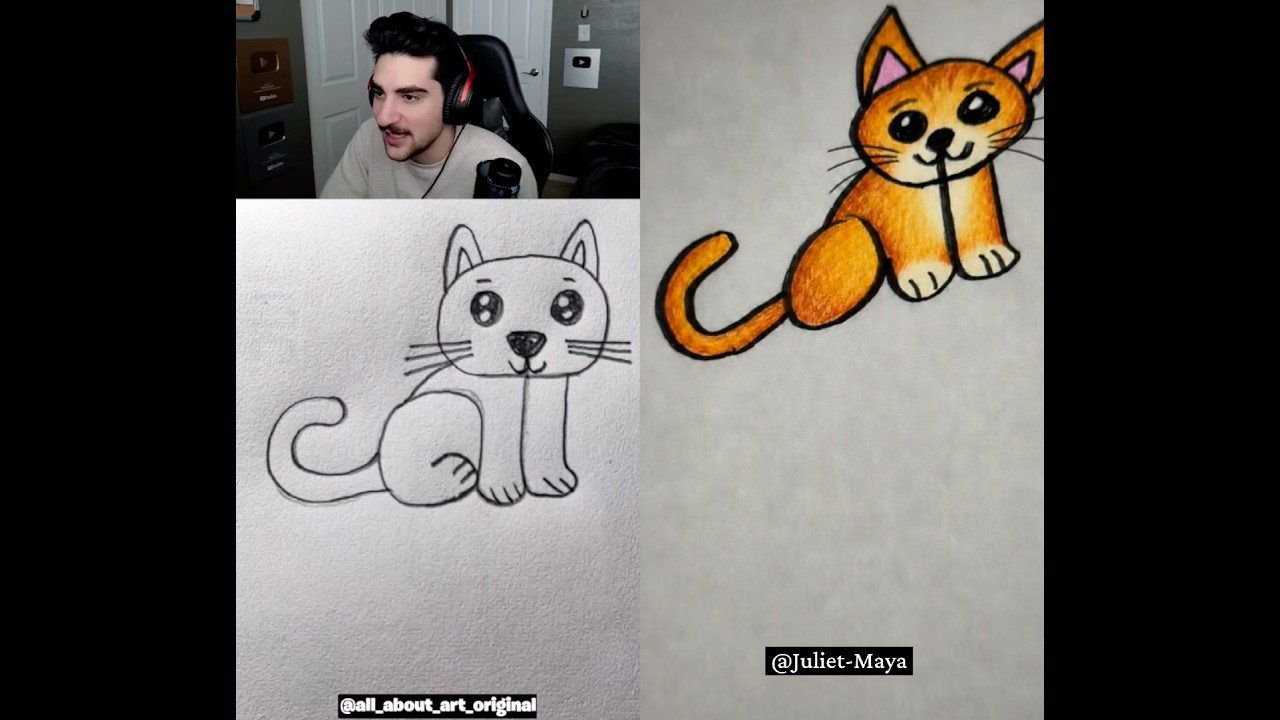 How to turn a word into a picture | Cat 🐱 #shorts