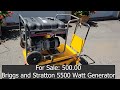 5500 Watt Generator for sale