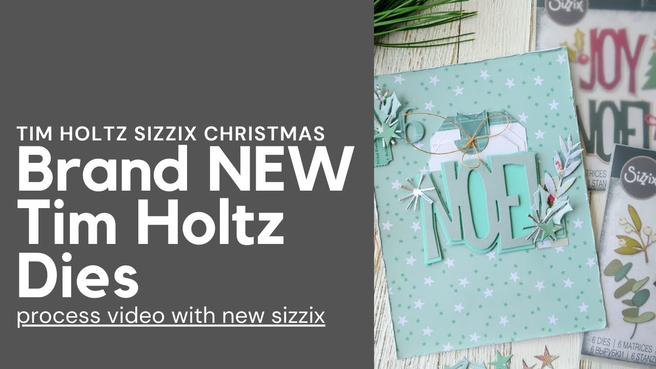 New Tim Holtz Sizzix Christmas 2023 Process Video #timholtz 