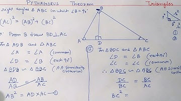 Imp Pythagoras Theorem | Chapter 6 Triangles | CLASS 10 Math CBSE NCERT RBSE