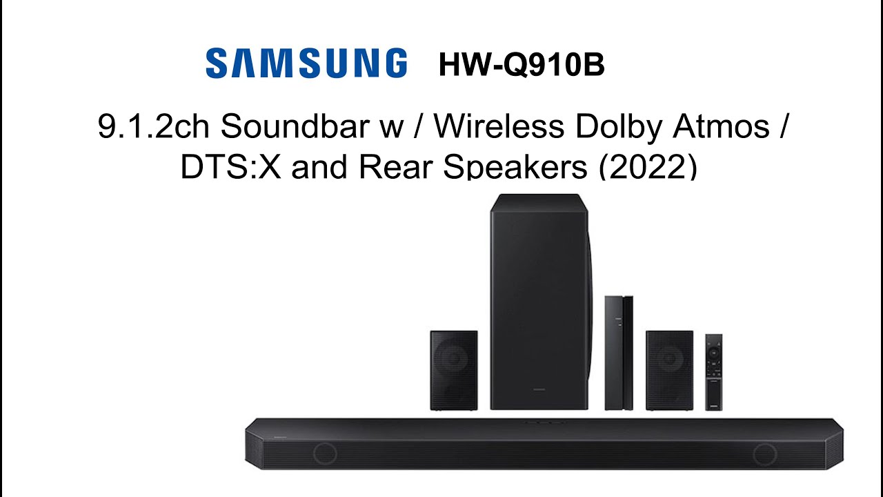 Bemærk flicker film 2022 Samsung Soundbar HW Q910B - YouTube