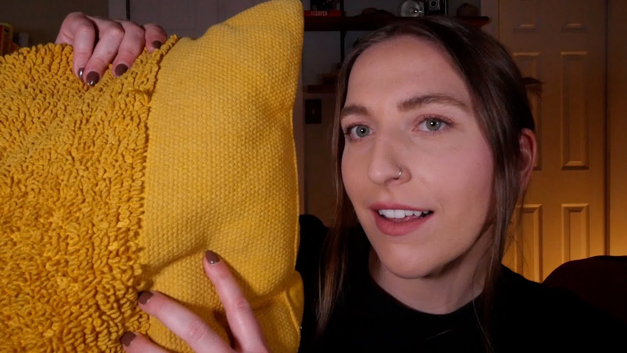 ASMR tucking you in for deep sleep 💤 fabric scratching + eye covering + personal attention
