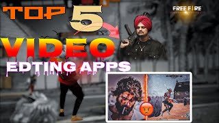 5 best video editing apps  for android & ios | Top 5 status editing apps || ff status editing apps