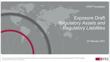 Webinar: Exposure Draft Regulatory Assets and Regulatory Liabilities