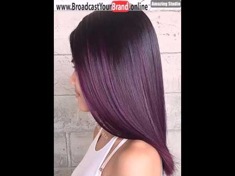 Dark Purple Ombre Fur Schwarzes Haar Youtube