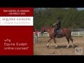 Student talks about online horse education with equine guelph