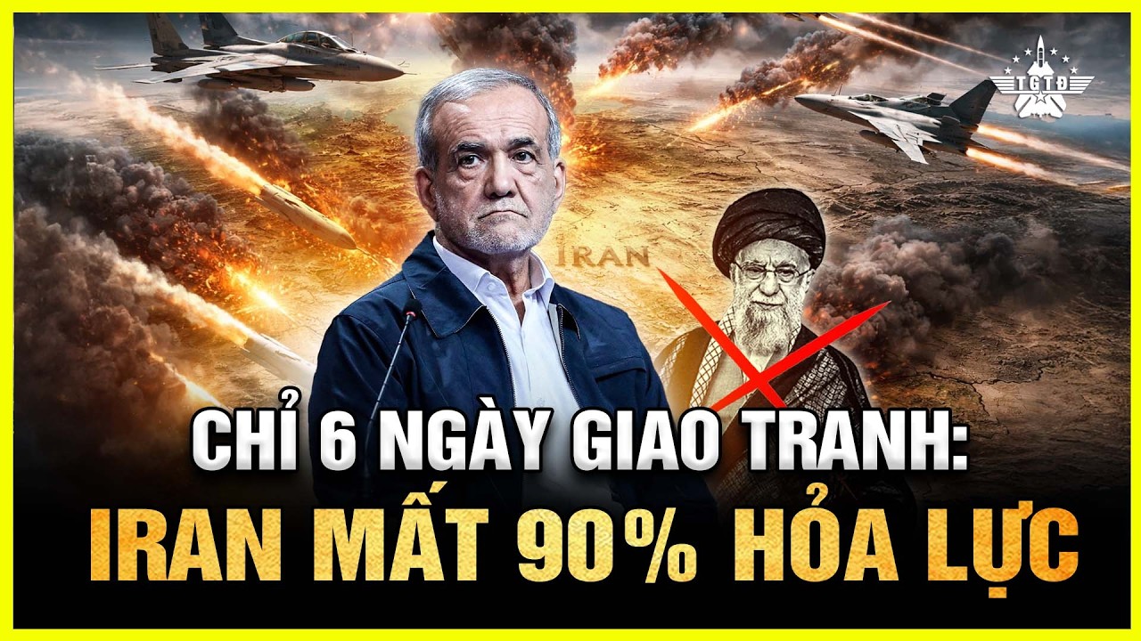 Iran Mất 90% Hỏa Tiễn: Liên Minh Mỹ–Israel Oanh Kích Dồn Dập Làm Lung Lay Trục Quyền Lực Trung Đông