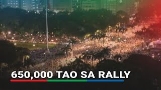 PANOORIN: Bilang ng mga dumalo sa INC Rally aabot na sa 650,000 | ABS-CBN News