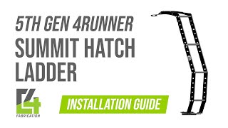 5th Gen 4Runner Hatch Ladder Install