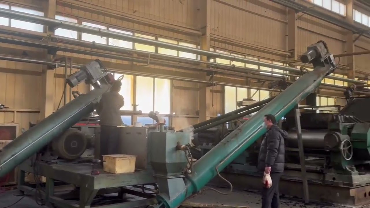 Reclaimed rubber production line, high-speed mixing desulfurization machine