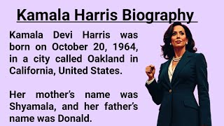 Kamala Harris Biography | Learn English Through Story Level 1 | Graded Reader | Listening Practice ✅