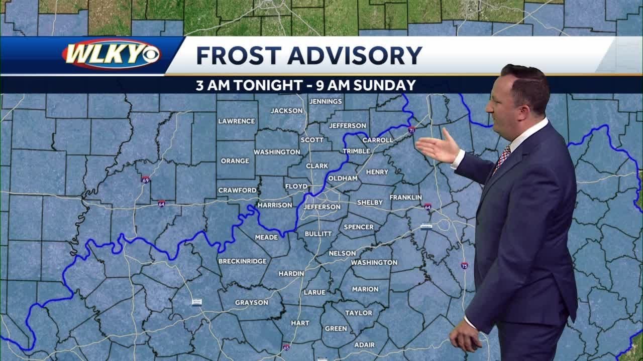 Frost advisory in effect tonight, a cool Sunday ahead - YouTube
