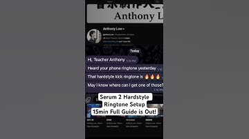 Serum 2| iPhone Hardstyle Ringtone Setup #serum2 #sounddesign #hardstyle