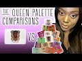 JUVIA'S PLACE QUEEN PALETTE COMPARED TO OTHE JUVIA'S PLACE PALETTES