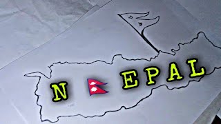 Map of Nepal /how do draw in  pencil️ map  of Nepal suman Art &vlogs