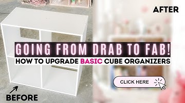 DIY STORAGE CUBE MAKEOVER | Must See Transformation! 😱 | Ashleigh Lauren