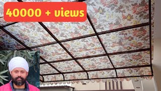 how to make fibre shed with structure 2018 || घर के लिए फाइबर शीट का शैड कैसे बनाएं