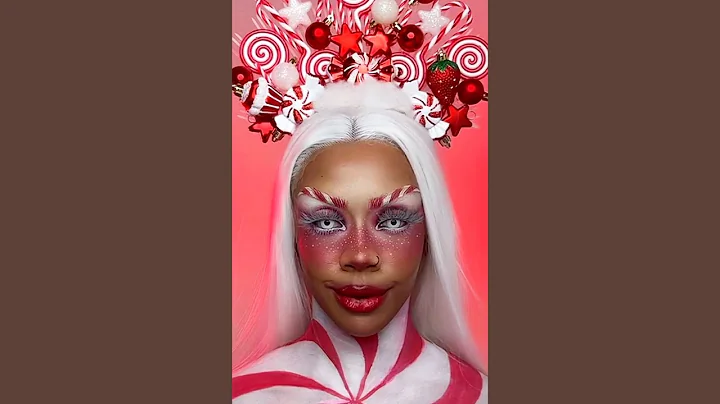 Candy Cane Queen  SFX Makeup Tutorial