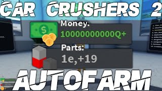 Getting 145 Billon coins in Car Crushers 2 Roblox