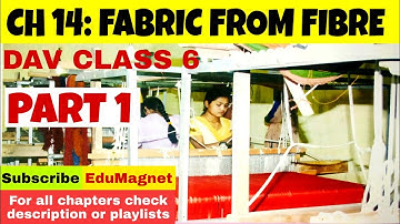 DAV CLASS 6 SCIENCE CHAPTER 14 FABRIC FROM FIBRE || EXPLANATION PART 1 BY EDUMAGNET