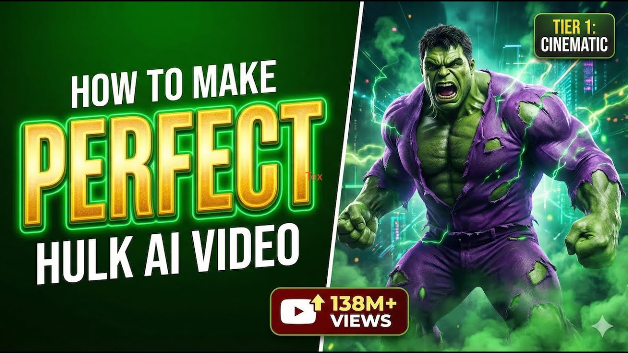 How To Create Perfect HULK Ai Videos | Ai Se hulk Video Kaise Banaye | 