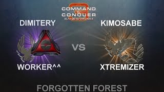 C&C3: Kane's Wrath 2vs2 Worker^^ (ZCM) & Dimitery (MoK) vs. Kimosabe (ZCM) & Xtremizer (ST)