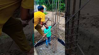 How to Tie a Column? House Building Process #construction #shorts