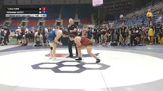 207 lbs JR Girls 5th Place Match - USMC Junior Nationals | Lulu Kirk vs Vivianna Scott