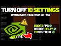 Turn Off These 10 NVIDIA Settings – Maximize GPU Performance & Boost FPS