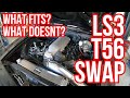 1967 Camaro LS Swap. What fits, what doesn't? See how we install an LS3 Engine and T56 Transmission.