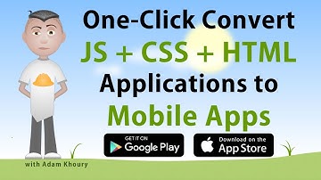 One Click Convert Web App to Mobile Application