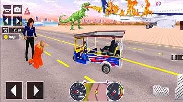 Tuk Tuk auto rickshaw driver 3D game - #195 auto rickshaw driving game - Android iOS Gameplay
