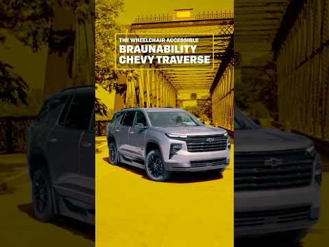 Wheel, Suv, Spoke. Text: THE WHEELCHAIR ACCESSIBLE BRAUNABILITY CHEVY TRAVERSE