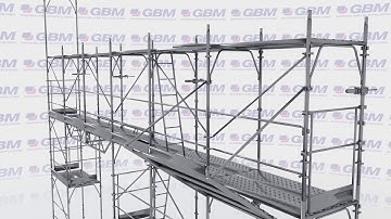 3D assembling instruction for bushing-type scaffolding